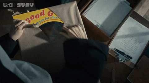 Usa Network Unboxing GIF by SYFY - Find & Share on GIPHY