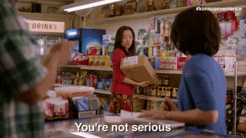 you must be joking GIF by Kim's Convenience
