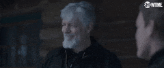TV gif. Clancy Brown as Kurt in Dexter: New Blood. He looks at someone, considering them, before chuckling and turning away, saying, "Yeah, you're right."