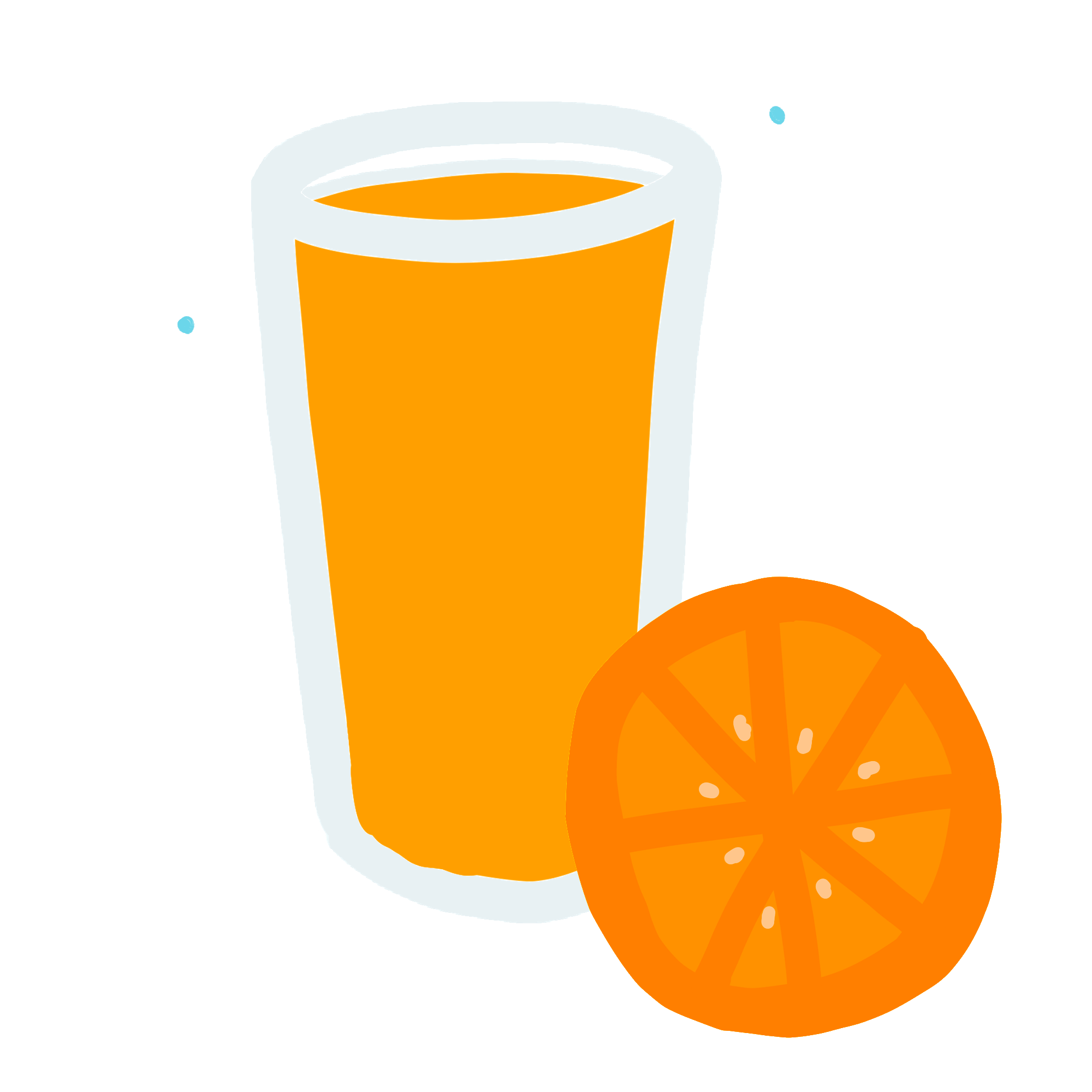Orange Juice Sticker by zoellabeauty for iOS & Android GIPHY
