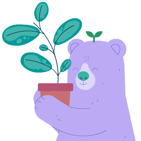 Happy Bear Sticker By Sociedad Fantasma Sticker