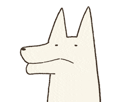 Sad Dog Sticker