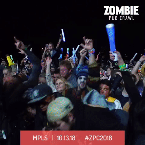 Zombie Concert GIF