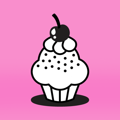 Pink Cupcake GIF by Hannah Nance