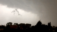 Funnel Cloud Forms in Hamburg During Storm