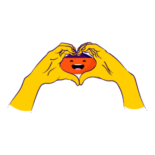 Heart Love Sticker by Frooty Açaí