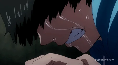 tokyo ghoul crying GIF