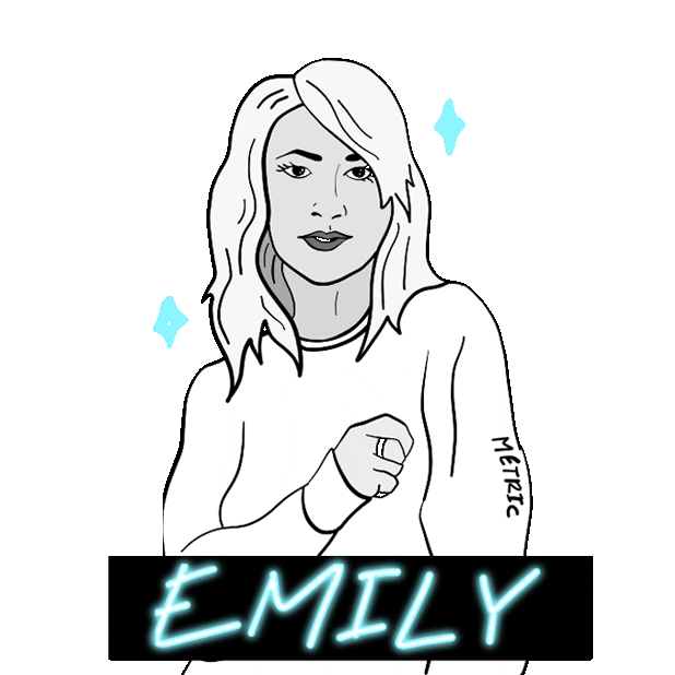 Emily Haines Indie Sticker by M E T R I C