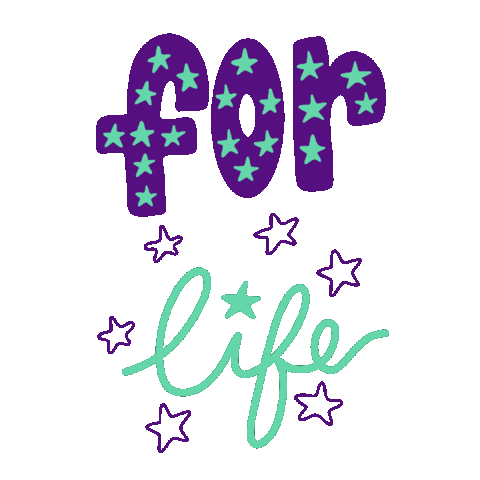For Life Stars Sticker by Cate