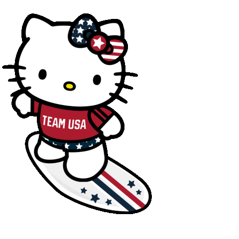Surf Olympics Sticker by Hello Kitty