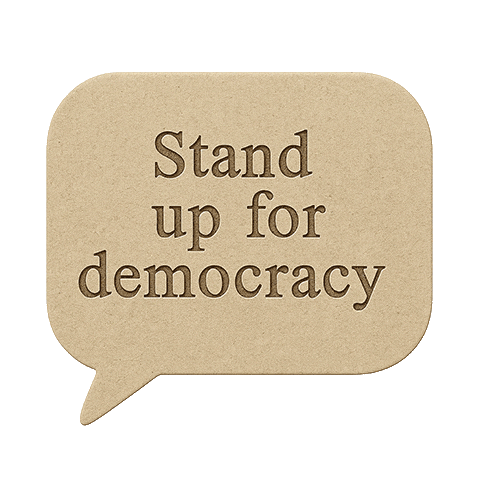 Democracy Ping Sticker by Badisches Landesmuseum