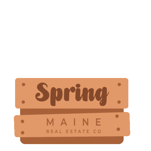 Spring Sticker by Maine Real Estate Co