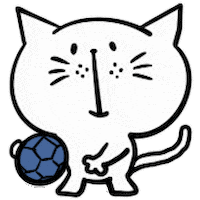 猫 Hand Ball Sticker