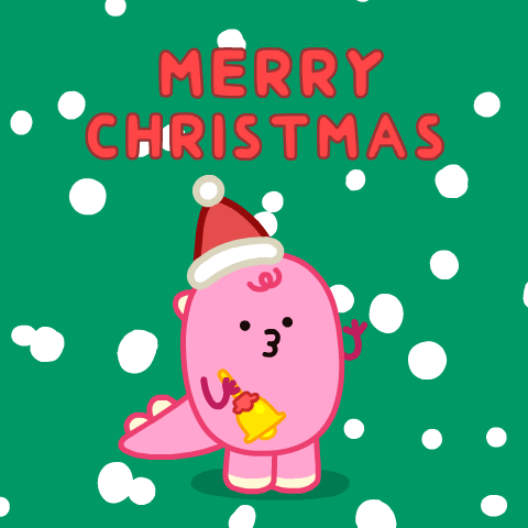 Merry Christmas Happy Holidays GIF by DINOSALLY - Find & Share on GIPHY