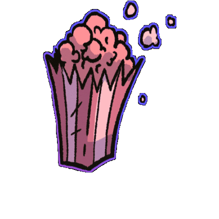 Calgary Underground Film Festival Popcorn Sticker by CUFF