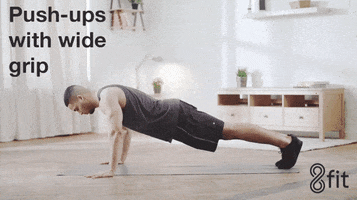 fitness push up GIF by 8fit