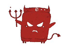 Halloween Devil Sticker by Simply Suzette