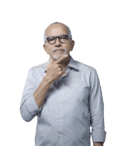 Thinking Think Sticker by Edvaldo Nogueira