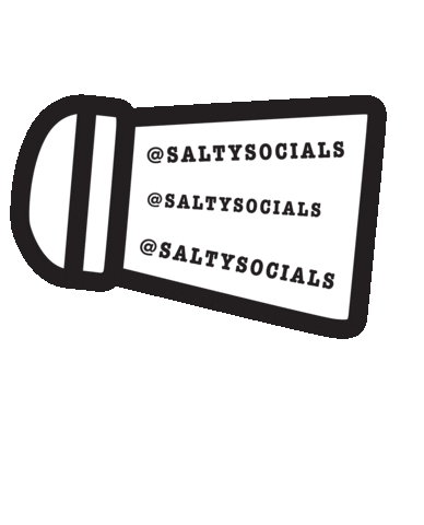 Salty Socials Sticker