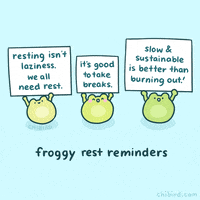 Frog Self Care GIF by Chibird