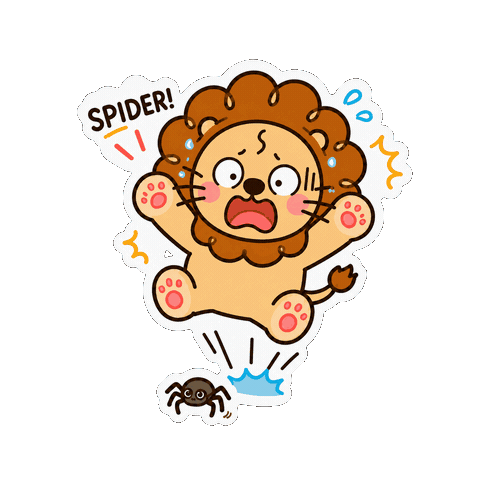 Scared Sticker Sticker by Lovey