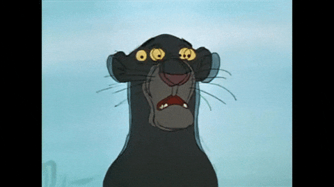 Animated panther vibrating