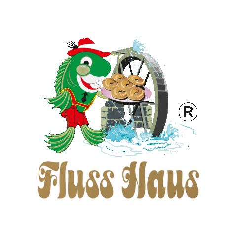 Fluss Haus Sticker