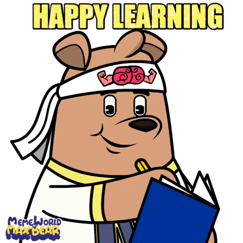 Learning Love GIF by Meme World of Max Bear