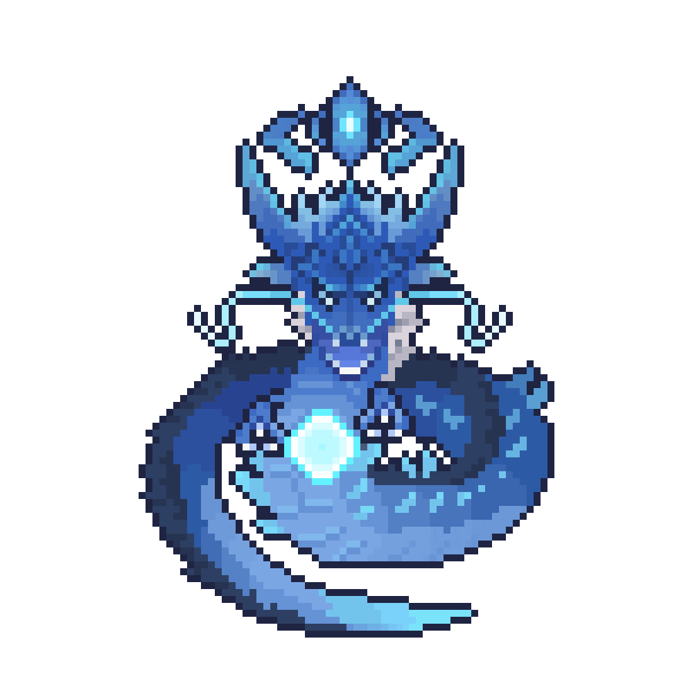 Blue Dragon Arcade Sticker by Skyvak