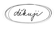 Thanks Dekuji Sticker by petravackovaphoto