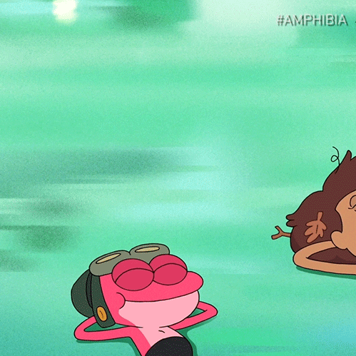 Chill Out Swimming GIF by Disney Channel