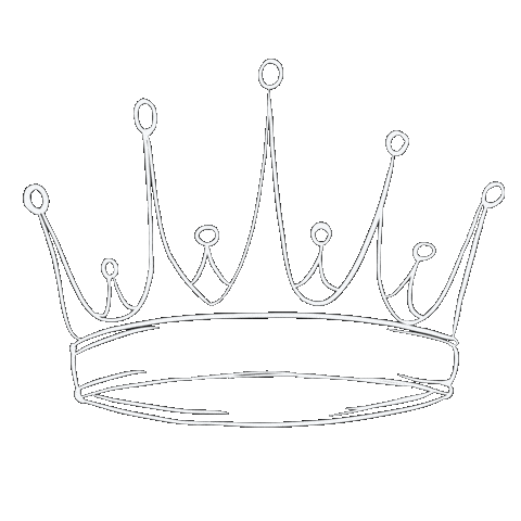 King Crown Queen Sticker
