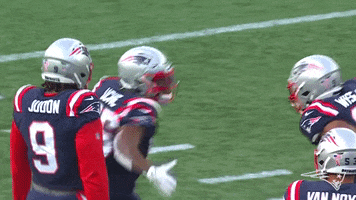 High Five Deatrich Wise Jr GIF by New England Patriots