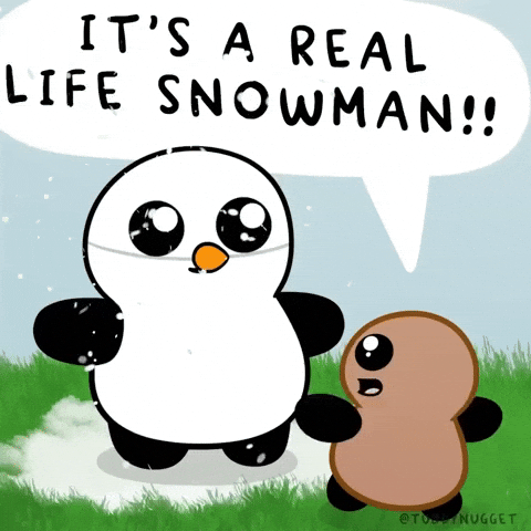Costume Snowman GIF by Tubby Nugget