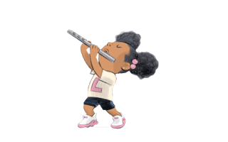 Flute Sticker by Simon Kids