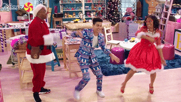 Santa Claus Dancing GIF by Disney Channel