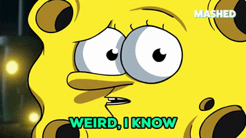 This Is Weird Spongebob Squarepants GIF by Mashed