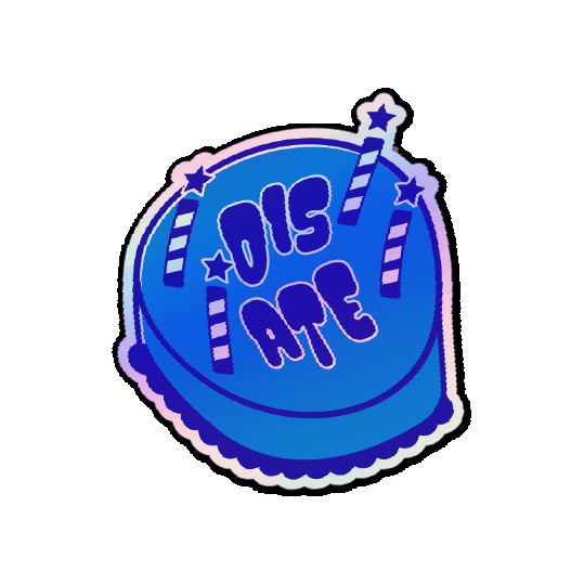 Birthday Cake Candles Sticker by Displate