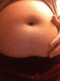 belly jiggle GIF