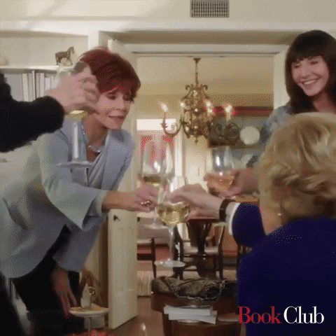 book club cheers GIF by Paramount Movies