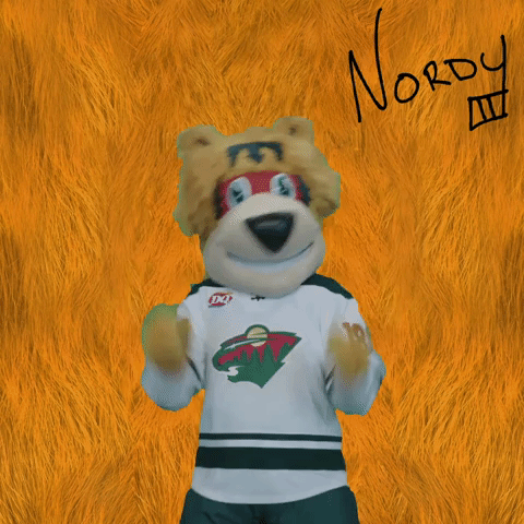 excited minnesota wild GIF by Nordy Wild