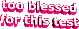 blessed pink Sticker by AnimatedText
