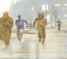 Gta Running GIF