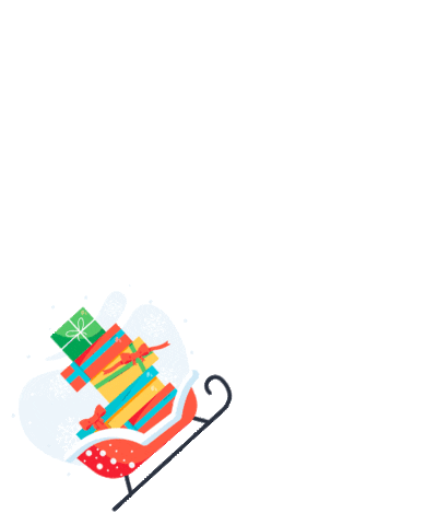 Christmas Sled Sticker