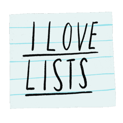 Lists Sticker