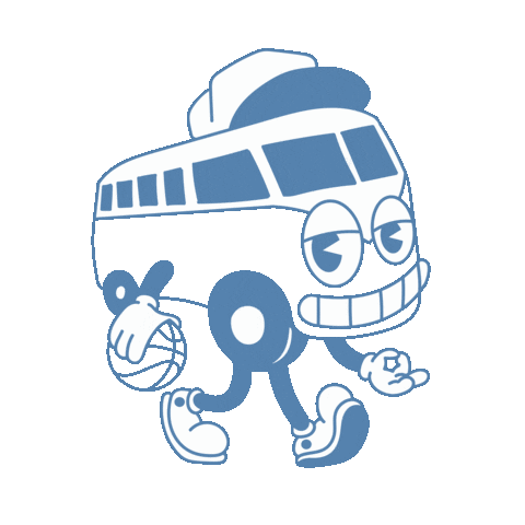 The Blue Bus Vintage Sticker