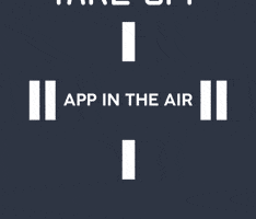 Take Off Travel GIF by App in the Air