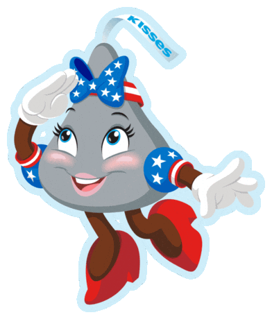America Kiss Sticker by Hersheypark