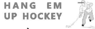 Hang Em Up Hockey Sticker