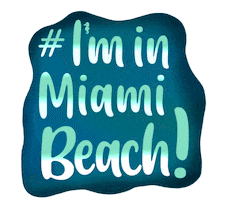 Miami Beach Water Sticker by Capelle Miami